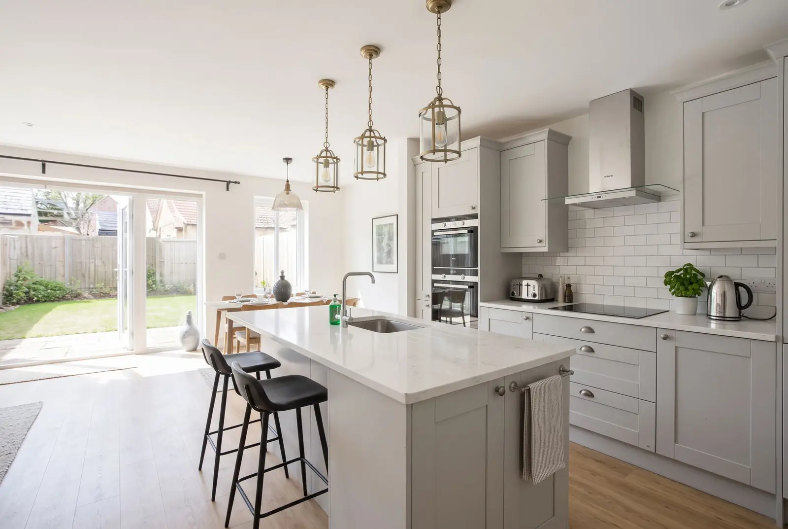 Velante Limited tradesman installing a modern kitchen in a London home